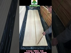 Legno naturale, legno di quercia bianco americano, finitura 0,5 mm