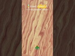 Fenerie di legno ingegnerizzata per il raggio dell'occhio spessore 0,15-0,55 mm