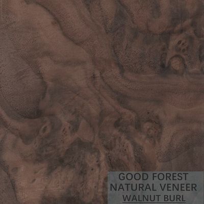 I fogli da impiallacciatura di legno naturali della biforcazione del grano dividono la noce americana tagliata