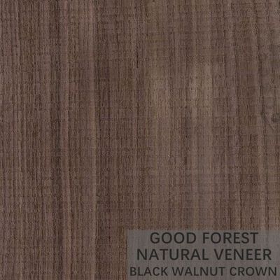 I fogli da impiallacciatura di legno naturali della biforcazione del grano dividono la noce americana tagliata