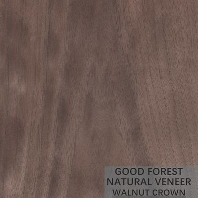 I fogli da impiallacciatura di legno naturali della biforcazione del grano dividono la noce americana tagliata