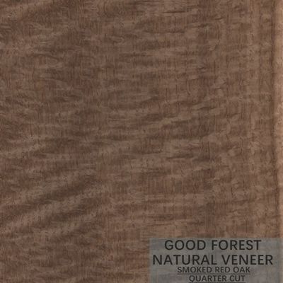 Il legno di quercia rossa fumato impiallaccia/quarto naturale del compensato dell'impiallacciatura ha tagliato il FSC