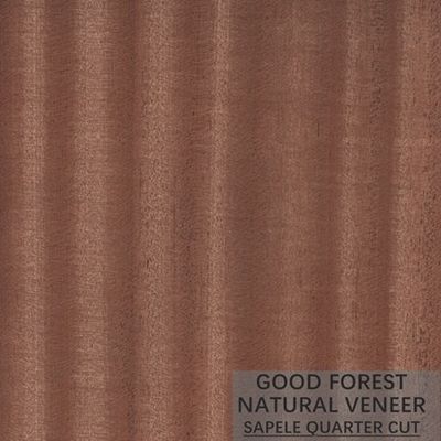 L'impiallacciatura di legno naturale di Sapele ha calcolato l'impiallacciatura di legno del grano per la decorazione