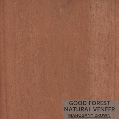 L'impiallacciatura di legno naturale appena di mogano ha personalizzato il grano del taglio della corona