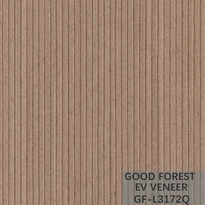 La zebra dell'impiallacciatura di EV ha costruito il legno per impiallacciare il grano diritto di colore naturale