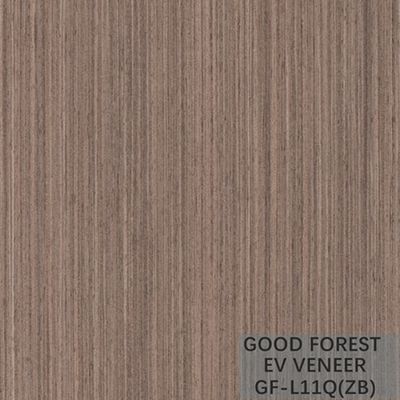 La zebra dell'impiallacciatura di EV ha costruito il legno per impiallacciare il grano diritto di colore naturale