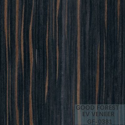 Il legno costruito impiallaccia Ebony Wood Veneer 0.15-0.55 millimetri di spessore