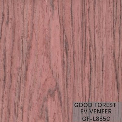 La corona di legno costruita di Bubinga dell'impiallacciatura ha tagliato il legno per impiallacciare le tecniche tagliate affettate