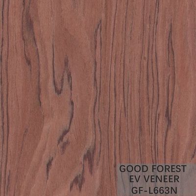 La corona di legno costruita di Bubinga dell'impiallacciatura ha tagliato il legno per impiallacciare le tecniche tagliate affettate