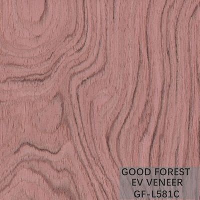La corona di legno costruita di Bubinga dell'impiallacciatura ha tagliato il legno per impiallacciare le tecniche tagliate affettate
