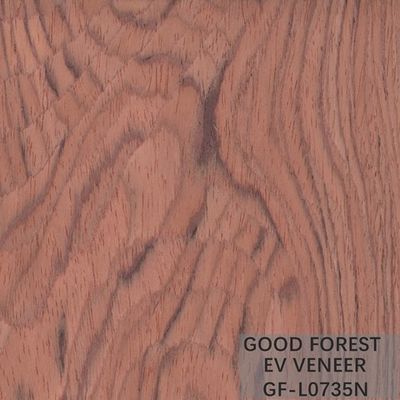 La corona di legno costruita di Bubinga dell'impiallacciatura ha tagliato il legno per impiallacciare le tecniche tagliate affettate