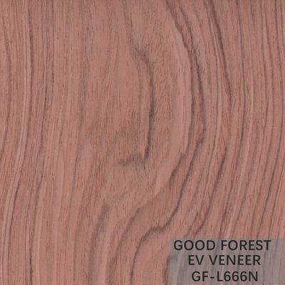 La corona di legno costruita di Bubinga dell'impiallacciatura ha tagliato il legno per impiallacciare le tecniche tagliate affettate