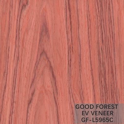 Dimensione rossa costruita di Santos Rose Wood 2500*640 millimetro dell'impiallacciatura di legno