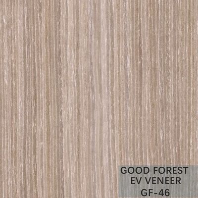 La carta da parati di legno d'argento dell'impiallacciatura dell'albicocca ha costruito il grano verticale