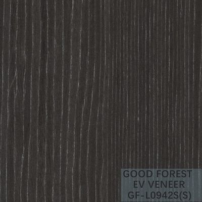 EV ha ricostituito i fogli da impiallacciatura FSC del grano di Ebony Veneer Silver Glitter Wood