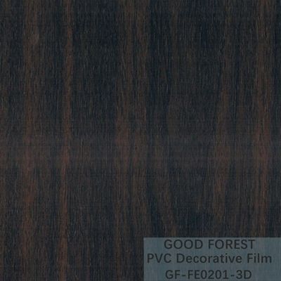 Film nero decorativo del PVC grano di legno di larghezza di 1330mm - di 1260mm