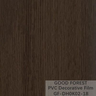 Film nero decorativo del PVC grano di legno di larghezza di 1330mm - di 1260mm