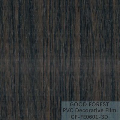 Film nero decorativo del PVC grano di legno di larghezza di 1330mm - di 1260mm