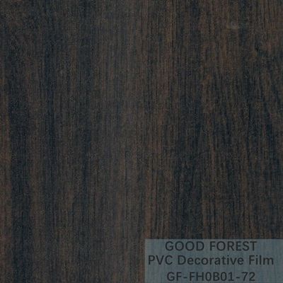 Film nero decorativo del PVC grano di legno di larghezza di 1330mm - di 1260mm