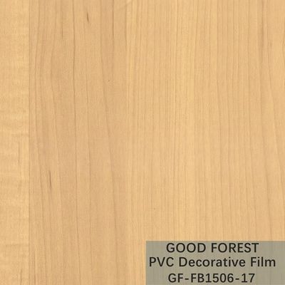 Tipo giallo-chiaro decorativo di colore della bolla del film del PVC di legno del grano dell'OEM