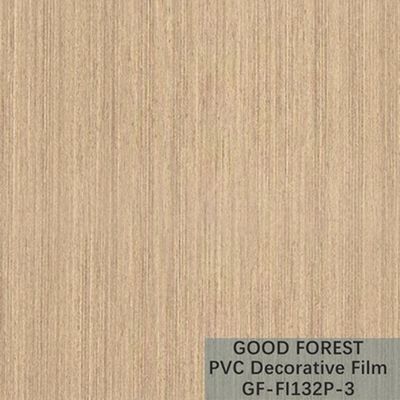 Tipo giallo-chiaro decorativo di colore della bolla del film del PVC di legno del grano dell'OEM
