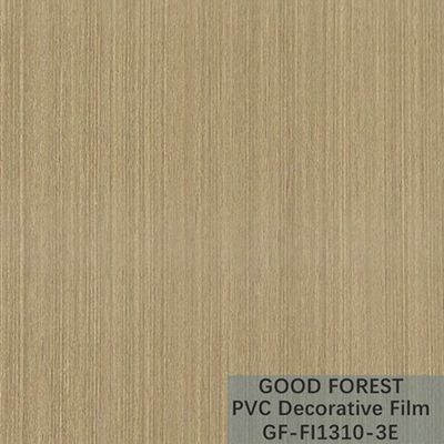 Tipo giallo-chiaro decorativo di colore della bolla del film del PVC di legno del grano dell'OEM