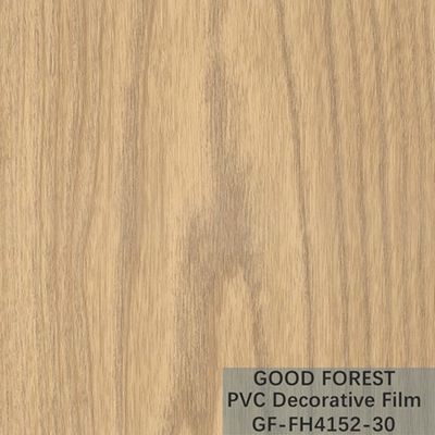 Tipo giallo-chiaro decorativo di colore della bolla del film del PVC di legno del grano dell'OEM