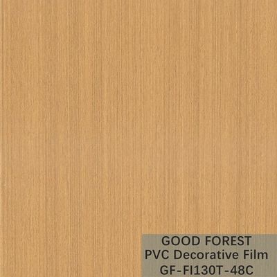 Tipo giallo-chiaro decorativo di colore della bolla del film del PVC di legno del grano dell'OEM