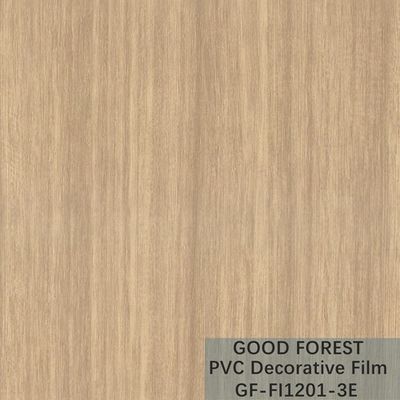Tipo giallo-chiaro decorativo di colore della bolla del film del PVC di legno del grano dell'OEM