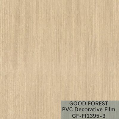 Tipo giallo-chiaro decorativo di colore della bolla del film del PVC di legno del grano dell'OEM