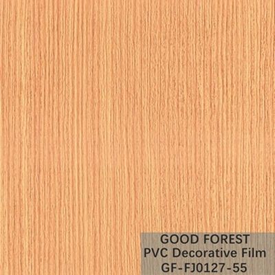 Tipo giallo-chiaro decorativo di colore della bolla del film del PVC di legno del grano dell'OEM