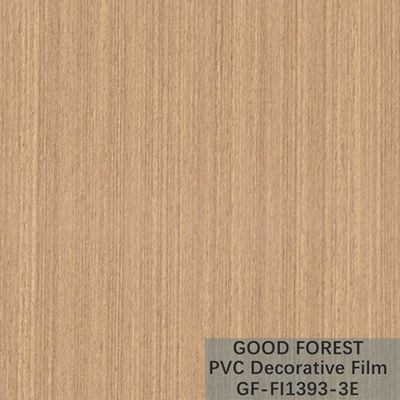 Tipo giallo-chiaro decorativo di colore della bolla del film del PVC di legno del grano dell'OEM