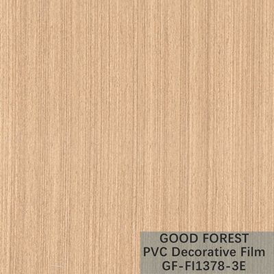 Tipo giallo-chiaro decorativo di colore della bolla del film del PVC di legno del grano dell'OEM