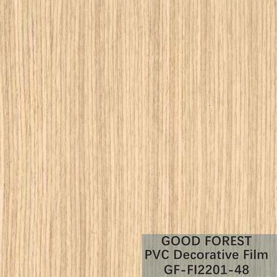 Tipo giallo-chiaro decorativo di colore della bolla del film del PVC di legno del grano dell'OEM