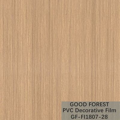 Tipo giallo-chiaro decorativo di colore della bolla del film del PVC di legno del grano dell'OEM