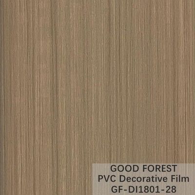 Grano di legno del film del PVC di fluidità di resistenza decorativa del graffio