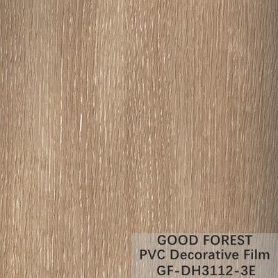 Grano di legno del film del PVC di fluidità di resistenza decorativa del graffio