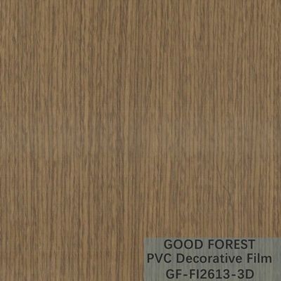 Grano di legno del film del PVC di fluidità di resistenza decorativa del graffio