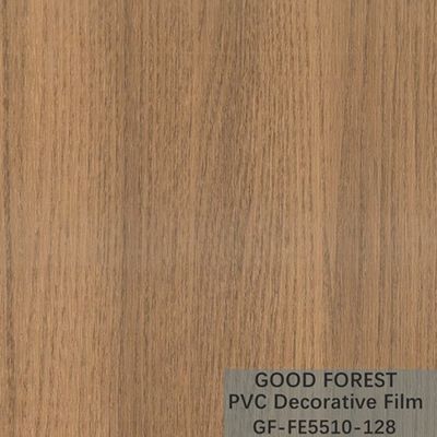Grano di legno del film del PVC di fluidità di resistenza decorativa del graffio