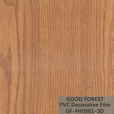 Grano di legno del film del PVC di fluidità di resistenza decorativa del graffio