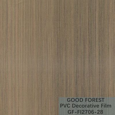 Grano di legno del film del PVC di fluidità di resistenza decorativa del graffio