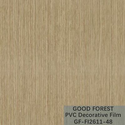 Grano di legno del film del PVC di fluidità di resistenza decorativa del graffio