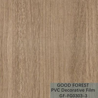 Grano di legno del film del PVC di fluidità di resistenza decorativa del graffio