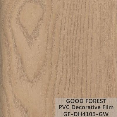 Grano di legno del film del PVC di fluidità di resistenza decorativa del graffio