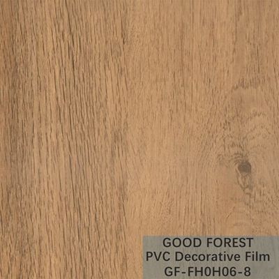 Grano di legno del film del PVC di fluidità di resistenza decorativa del graffio