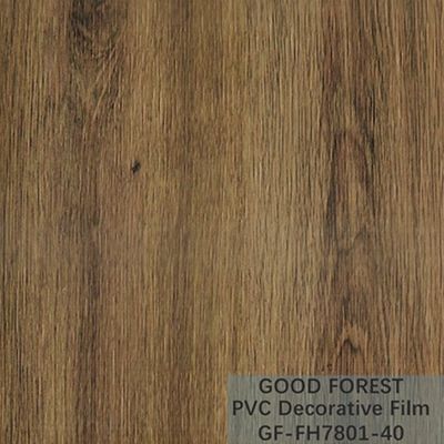 Grano di legno del film del PVC di fluidità di resistenza decorativa del graffio