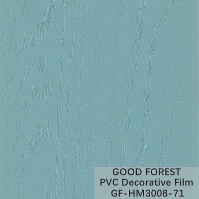 Produca delle bolle sul colore puro 71 del PVC del grano di legno decorativo rigido del film