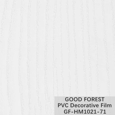 Produca delle bolle sul colore puro 71 del PVC del grano di legno decorativo rigido del film