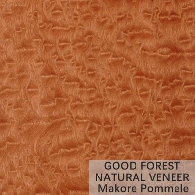 La corona di legno naturale dell'impiallacciatura di Makore di colore ha tagliato il servizio su misura grano