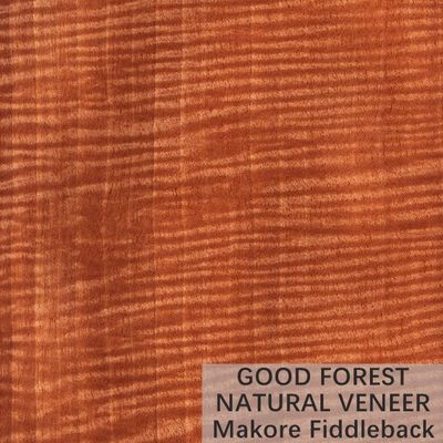 La corona di legno naturale dell'impiallacciatura di Makore di colore ha tagliato il servizio su misura grano